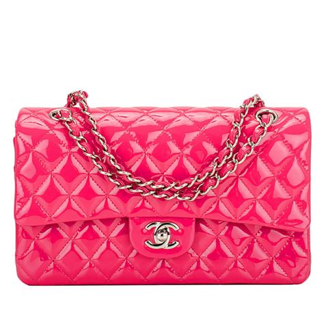 pink chanel classic bag